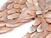 Dekorace dřevěná andělská křídla velká 35x44 cm