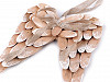 Dekorace dřevěná andělská křídla 25x30 cm