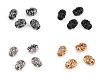 Cord End Caps / Metal Decorative Cord End Tips, Skull Ø5 mm