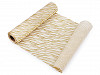 Tissu décoratif/Imitation jute avec paillettes, largeur 36 cm