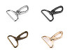 Mosquetón giratorio metálico, compatible con correas de 38 mm