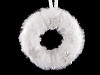 Fur Wreath for Hanging Ø11 cm