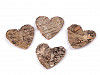 Cœur de bouleau naturel/Cœur en bois rustique