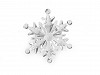 Elemento decorativo da appendere, con fiocchi di neve, dimensioni: Ø 75 mm