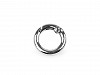 Portachiavi a molla, in metallo, O-Ring per borsette, dimensioni: Ø 13 mm