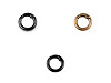Gömbölyű karabiner táskára / karika kulcsra Ø13 mm