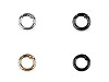 Anneau métallique en O pour porte-clés et porte-monnaie, Ø 13 mm