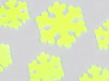 Autocollants gel phosphorescents - Flocons de neige, Sapin