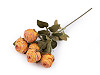 Umělá kytice růže vintage (1 ks)