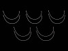 Metal Bra Underwire, flat
