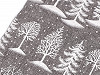 Borsa regalo, con stampa, motivo: albero di Natale, dimensioni: 20 x 30 cm, imitazione iuta