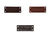Bőr dísz címke / Handmade, With love 16x44 mm
