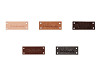 Bőr cédula / cimke Handmade, With love 16x44 mm