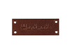 Leather Tag / Label "Handmade" , "With love" 16x44 mm