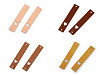 Etichetta in pelle, motivo: cuore, dimensioni: 12 x 70 mm