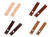 Etichetta in pelle, motivo: cuore, dimensioni: 12 x 70 mm