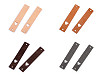 Etichetta in pelle, motivo: cuore, dimensioni: 12 x 70 mm