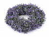 Couronne artificielle de buis violet, Ø 30 cm