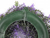 Levendula műanyag koszorú lila Ø28 cm