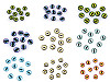 Yeux en verre pour création DIY, Chat, Dragon, Ø 10 et 12 mm