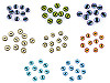 Yeux en verre pour création DIY, Chat, Dragon, Ø 10 et 12 mm