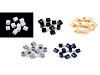 Fermoir/Connecteur en plastique pour bracelets de festival, 7 x 9 mm