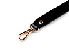 Eco Leather Strap / Handle with Carabiners for Handbag, width 2.4 cm