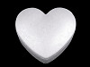 Scatola a forma di cuore, in polistirolo, per attività di fai-da-te, dimensioni: 12,5 x 15 cm 