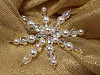 Kit per realizzare stelle di Natale, con perle di vetro, 2 pezzi