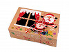 Christmas Gift Box with Transparent Window and Name Tag