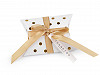 Geschenkschachtel aus Papier mit Schleife und Hängeschild 6,5 x 9 cm Dots