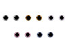 Yeux de sécurité avec paillettes, Ø 10 mm