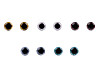 Glitter Eyes with Safety Ø10 mm