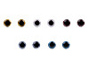 Glitter Eyes with Safety Ø10 mm