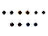 Occhi glitter, con sicurezza, dimensioni: Ø 10 mm