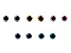 Glitter Eyes with Safety Ø10 mm