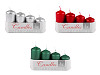 Advent Pillar Candles Ø4 cm