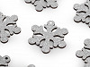 Fiocco di neve in legno, con glitter, decorazione da appendere, dimensioni: Ø 41 cm
