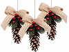 Weihnachtsdekoration Zapfen zum Aufhängen, groß