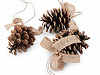 Christmas Hanging Decoration - Cone, Jute