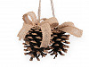 Christmas Hanging Decoration - Cone, Jute