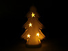 Decorazione natalizia luminosa, motivo: albero in porcellana