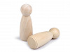 Figuritas de muñeca de madera para hacer manualidades 26x76 mm