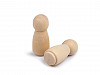 Figuritas de muñeca de madera para hacer manualidades 14x34 mm