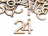 Wooden Numbers to make an Advent Calendar 1-24