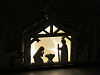 Wooden Christmas Nativity Scene, light-up