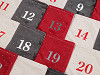 Kalendarz adwentowy aksamitny z kamyczkami 