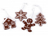 Christmas Hanging Felt Decoration - Gingerbread 