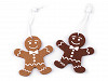 Christmas Hanging Felt Decoration - Gingerbread 