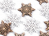 Self-adhesive Wooden Snowflakes mix